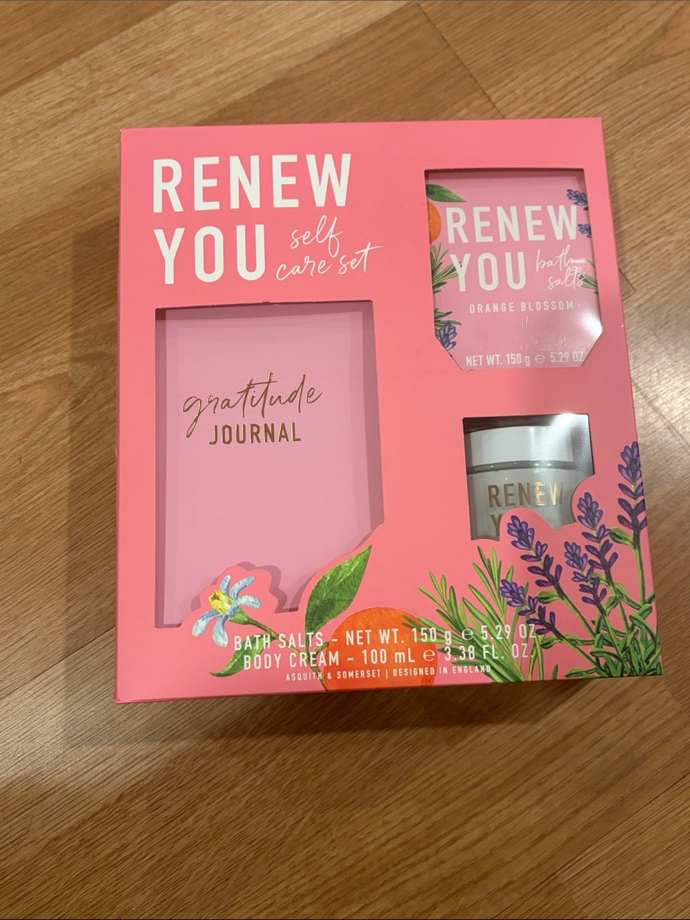 Renew You Self Care Set — Pink Orange Blossom Bath Soak & Body Cream